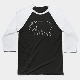 funny hippo Baseball T-Shirt